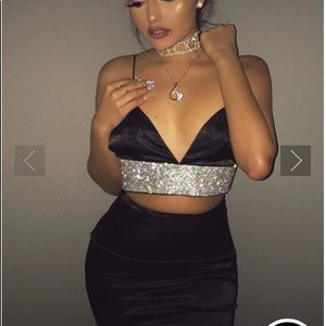 Meshki diamond crop top